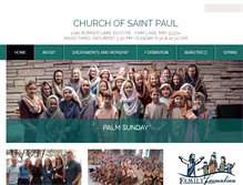 Tablet Screenshot of churchofsaintpaul.com