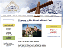 Tablet Screenshot of churchofsaintpaul.net